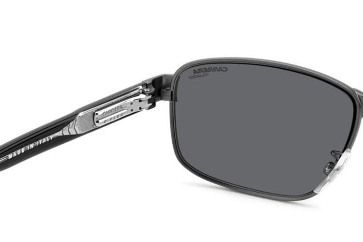 Okulary przeciwsłoneczne Carrera CFLEX09/G/S R80/M9 Polarized Prostokątne Szare