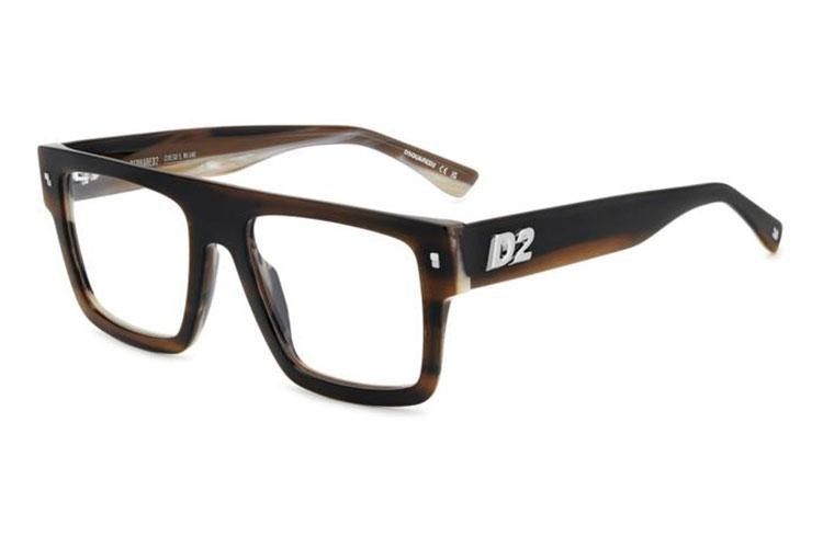 Okulary korekcyjne Dsquared2 D20147 EX4 Flat Top Brązowe