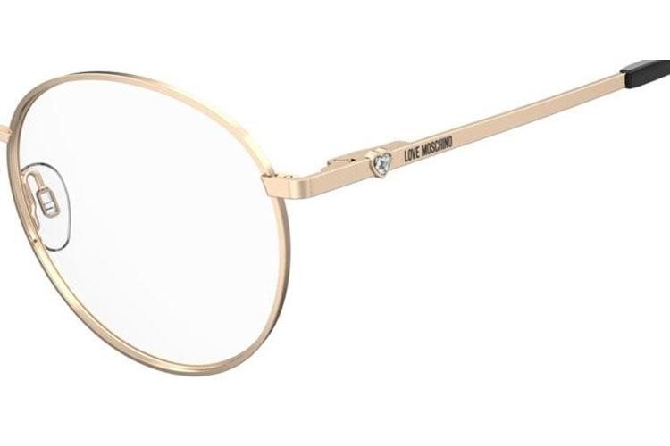 Okulary korekcyjne Love Moschino MOL633 000 Okrągłe Złote