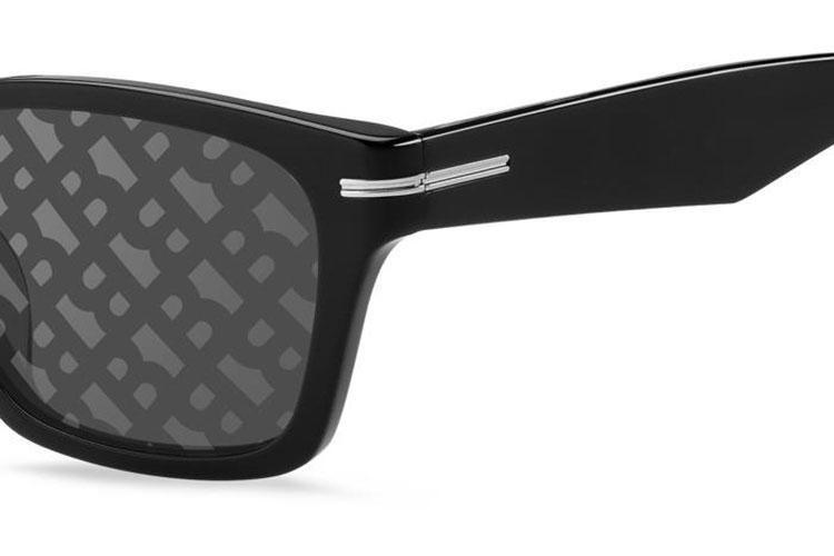 Okulary przeciwsłoneczne BOSS BOSS1739/F/SK 807/MD Polarized Prostokątne Czarne