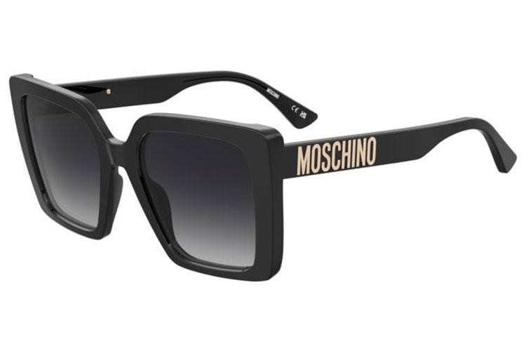 Okulary przeciwsłoneczne Moschino MOS172/S 807/9O Kwadratowe Czarne