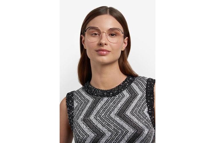 Okulary korekcyjne Missoni MIS0204 RHL Okrągłe Złote