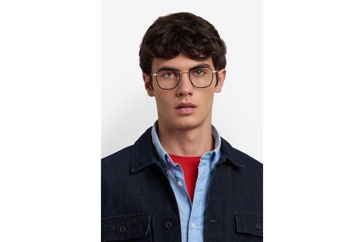 Okulary korekcyjne Tommy Hilfiger TH2136 RHL Prostokątne Złote