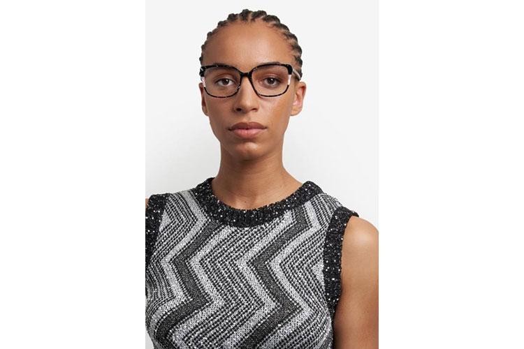 Okulary korekcyjne Missoni MIS0201/G GBY Prostokątne Czarne