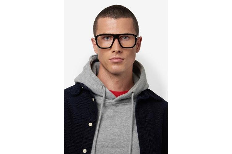 Okulary korekcyjne Dsquared2 D20146 807 Prostokątne Czarne