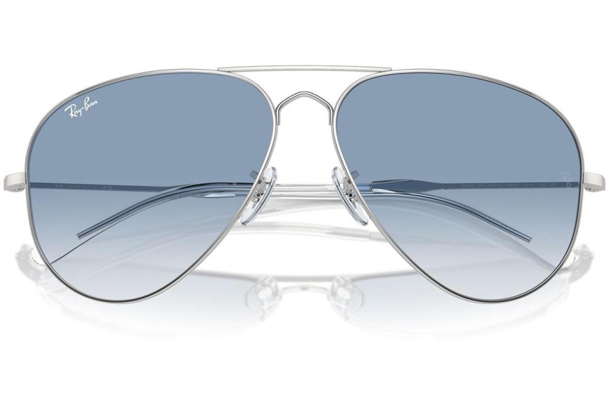 Okulary przeciwsłoneczne Ray-Ban RB3825 003/3F Pilotki (Aviator) Srebrne