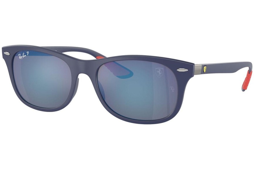 Okulary przeciwsłoneczne Ray-Ban RB4607M F604H0 Polarized Kwadratowe Niebieskie