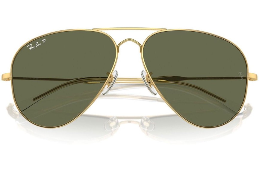 Okulary przeciwsłoneczne Ray-Ban RB3825 001/58 Polarized Pilotki (Aviator) Złote