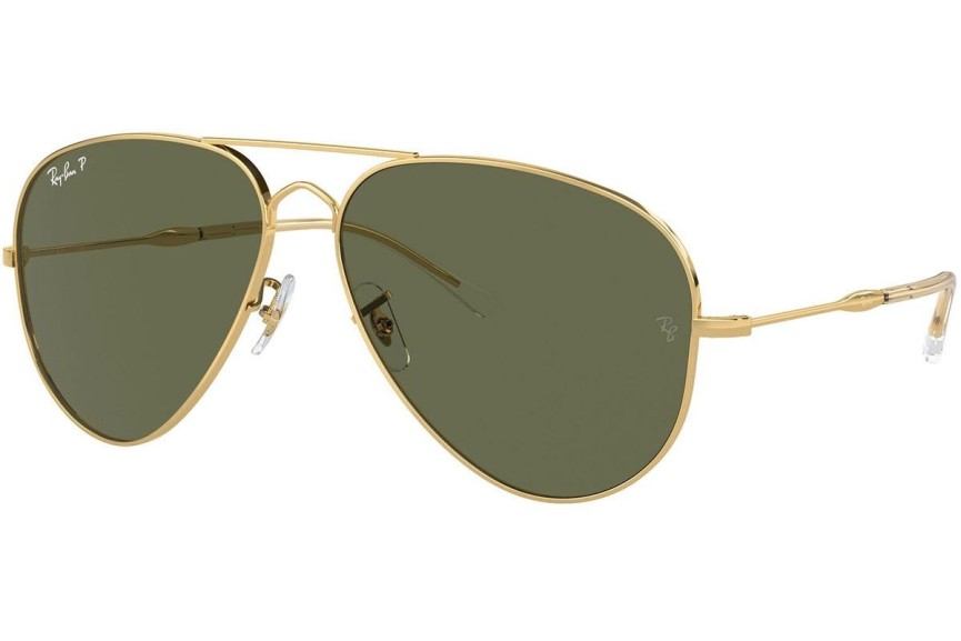 Okulary przeciwsłoneczne Ray-Ban RB3825 001/58 Polarized Pilotki (Aviator) Złote