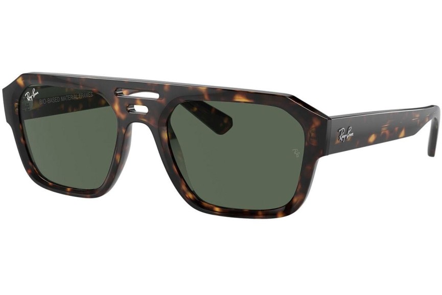 Okulary przeciwsłoneczne Ray-Ban Corrigan RB4397 135971 Flat Top Havana