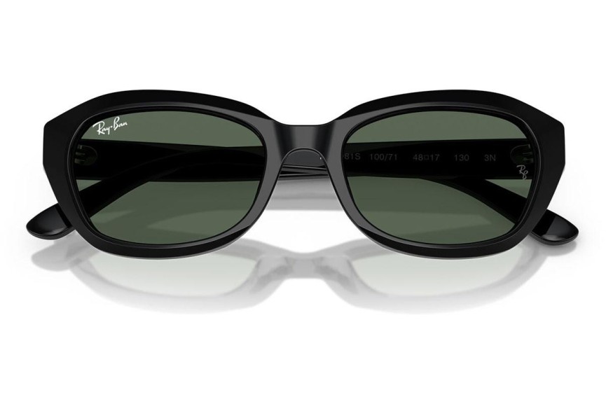 Okulary przeciwsłoneczne Ray-Ban Junior RJ9081S 100/71 Prostokątne Czarne