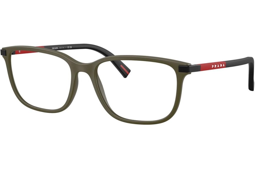 Okulary korekcyjne Prada Linea Rossa PS02RV 15X1O1 Kwadratowe Zielone