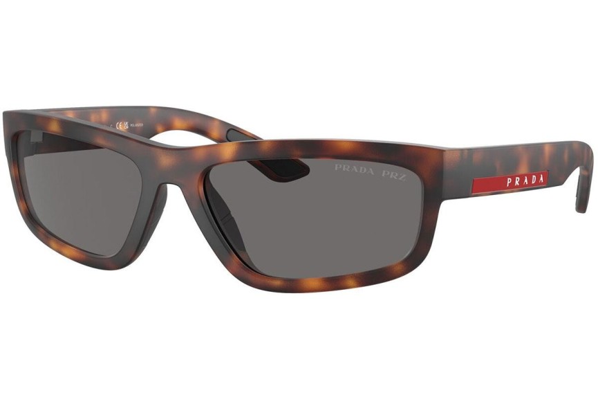 Okulary przeciwsłoneczne Prada Linea Rossa PS05ZS 17X02G Polarized Prostokątne Havana