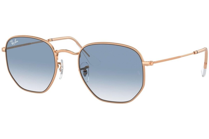 Okulary przeciwsłoneczne Ray-Ban Hexagonal RB3548 92023F Pilotki (Aviator) Złote