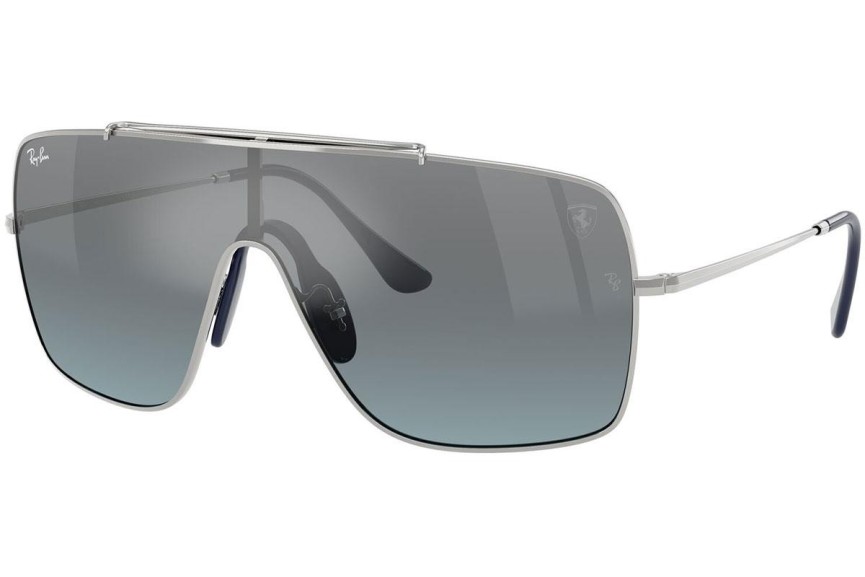 Okulary przeciwsłoneczne Ray-Ban RB3697M F104Y0 Pojedyncze | Shield Srebrne