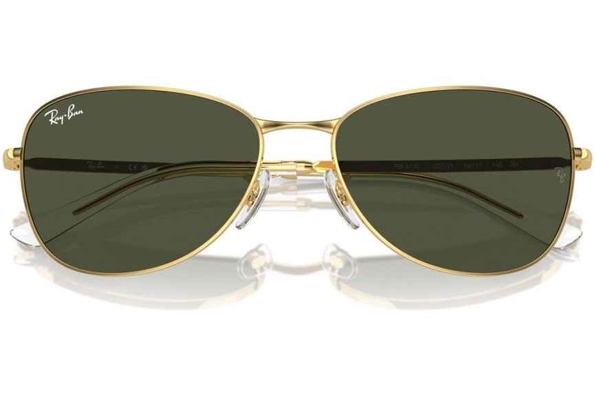 Okulary przeciwsłoneczne Ray-Ban RB3733 001/31 Pilotki (Aviator) Złote