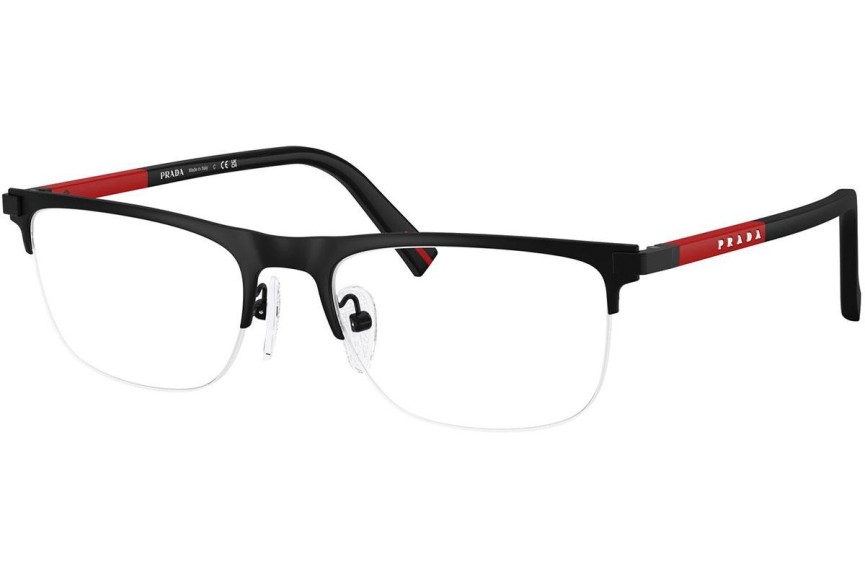 Okulary korekcyjne Prada Linea Rossa PS50RV 1BO1O1 Prostokątne Czarne