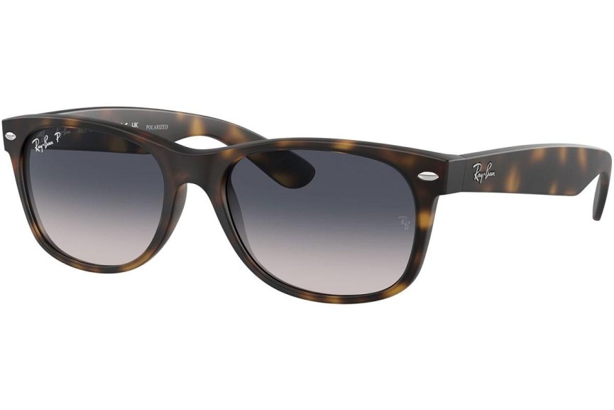 Okulary przeciwsłoneczne Ray-Ban New Wayfarer RB2132 865/78 Polarized Kwadratowe Havana