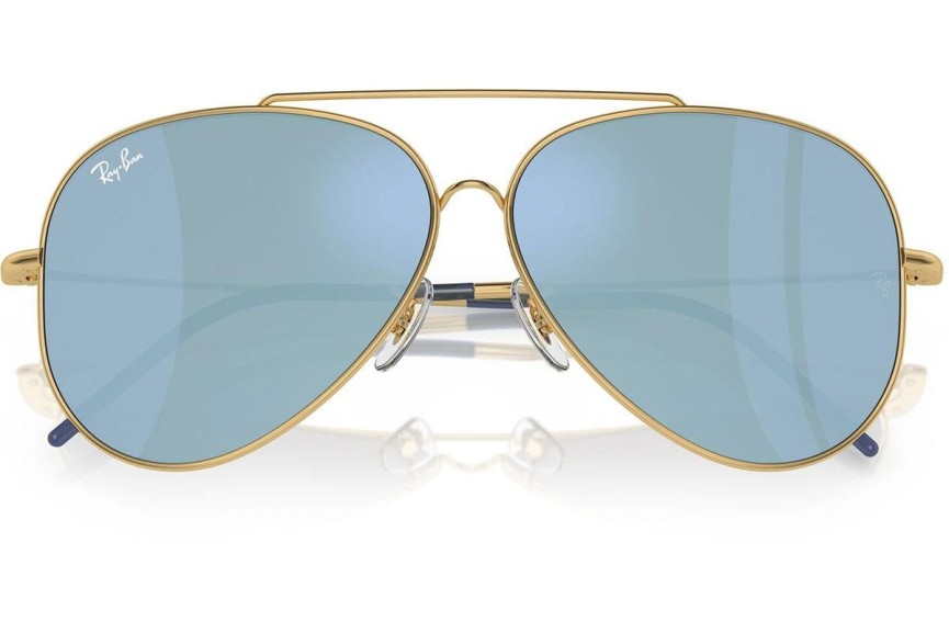 Okulary przeciwsłoneczne Ray-Ban Aviator Reverse RBR0101S 001/GA Pilotki (Aviator) Złote