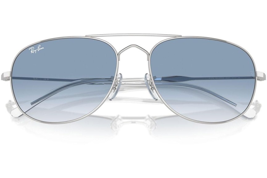 Okulary przeciwsłoneczne Ray-Ban RB3735 003/3F Pilotki (Aviator) Srebrne