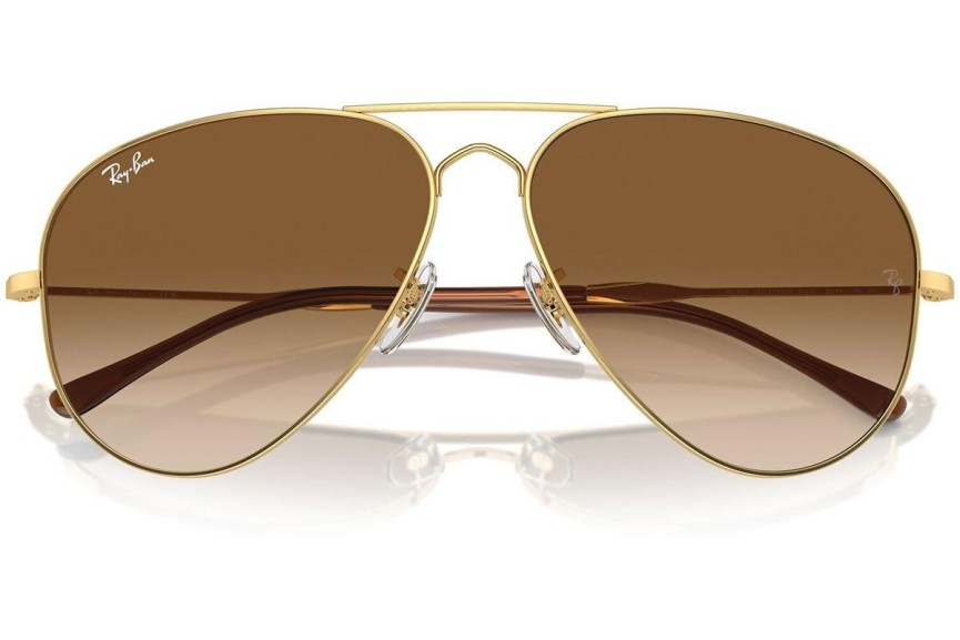 Okulary przeciwsłoneczne Ray-Ban RB3825 001/51 Pilotki (Aviator) Złote