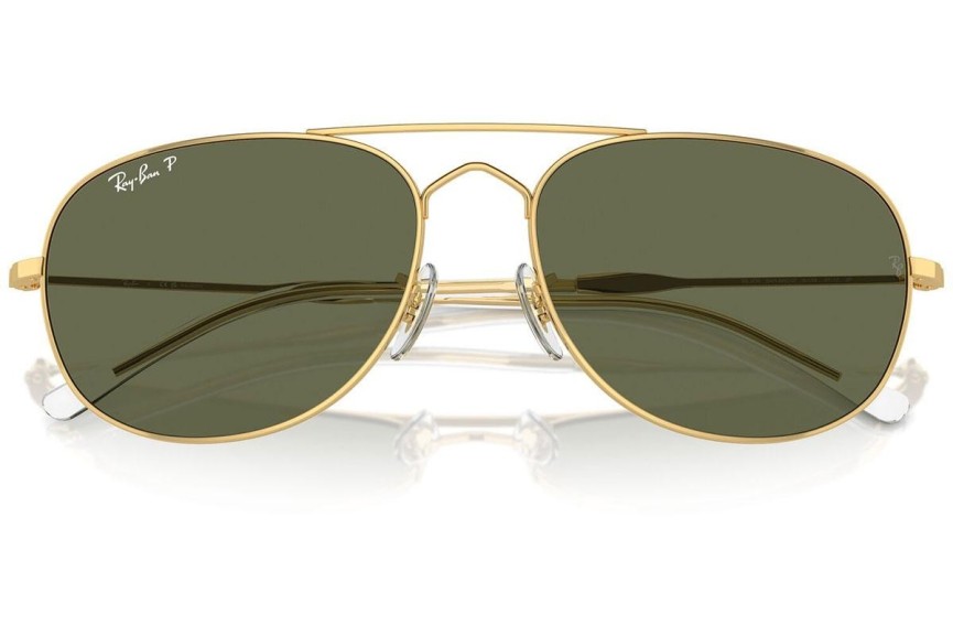 Okulary przeciwsłoneczne Ray-Ban RB3735 001/58 Polarized Pilotki (Aviator) Złote