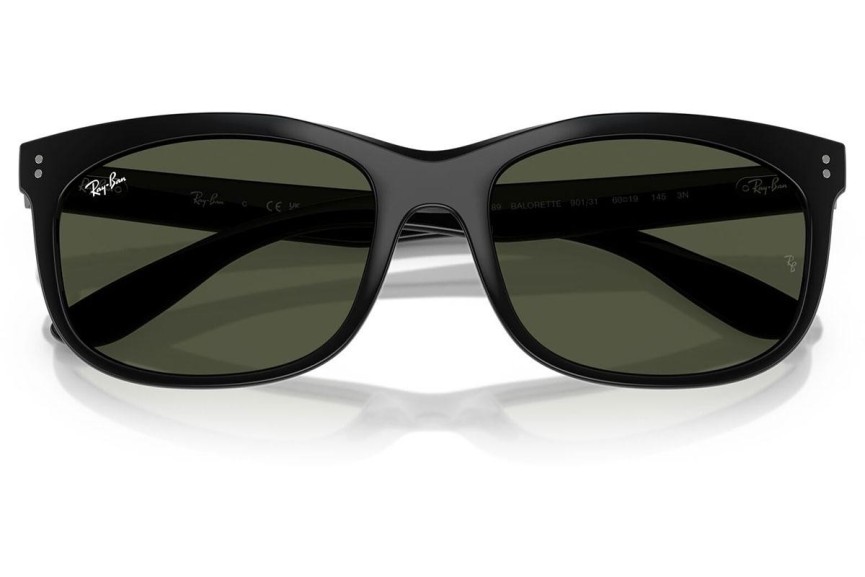 Okulary przeciwsłoneczne Ray-Ban RB2389 901/31 Prostokątne Czarne