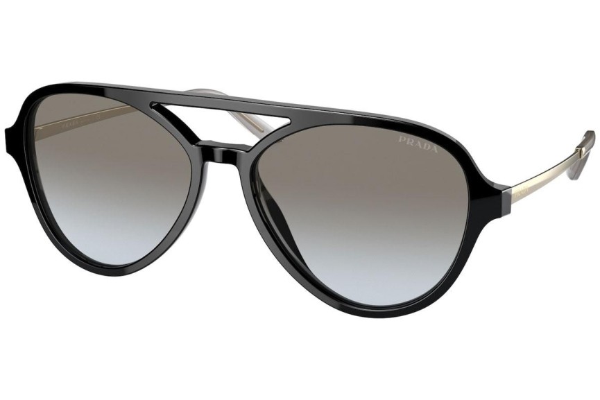 Okulary przeciwsłoneczne Prada PR13WS 1AB0A7 Pilotki (Aviator) Czarne