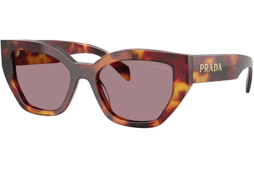 Okulary przeciwsłoneczne Prada PRA09S 22A20I Kocie oczy Havana