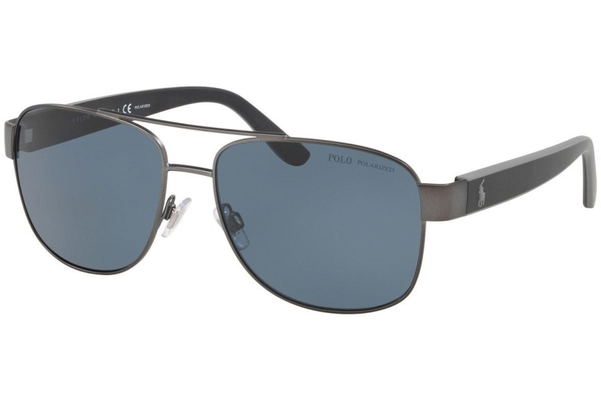 Okulary przeciwsłoneczne Polo Ralph Lauren PH3122 915781 Polarized Pilotki (Aviator) Szare