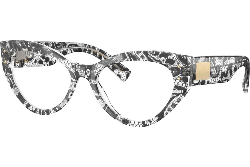 Okulary korekcyjne Dolce & Gabbana DG3403 3287 Kocie oczy Czarne