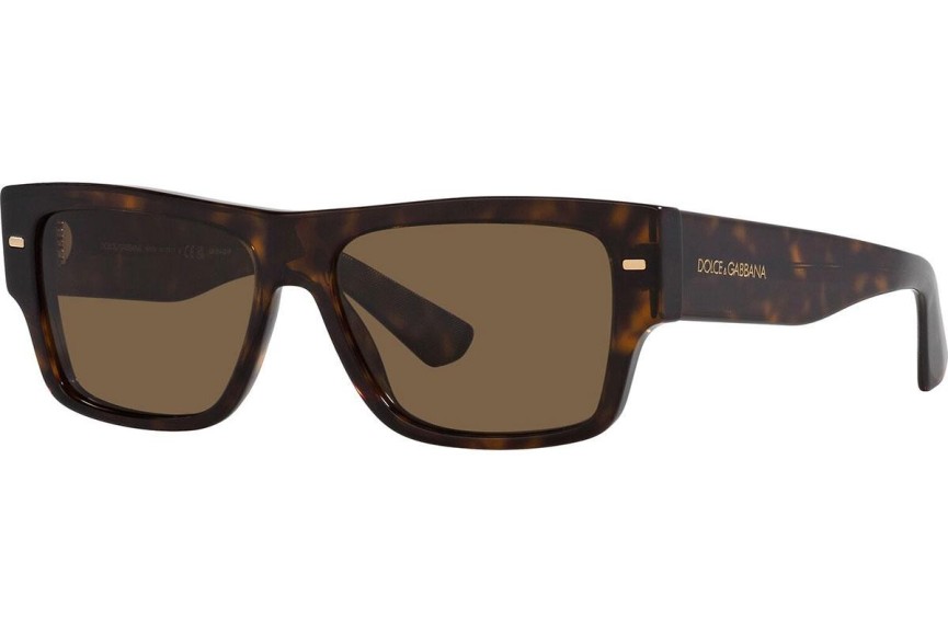 Okulary przeciwsłoneczne Dolce & Gabbana DG4451 502/73 Prostokątne Havana