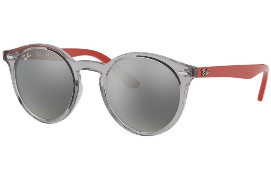 Okulary przeciwsłoneczne Ray-Ban Junior RJ9064S 70636G Okrągłe Szare