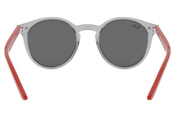 Okulary przeciwsłoneczne Ray-Ban Junior RJ9064S 70636G Okrągłe Szare