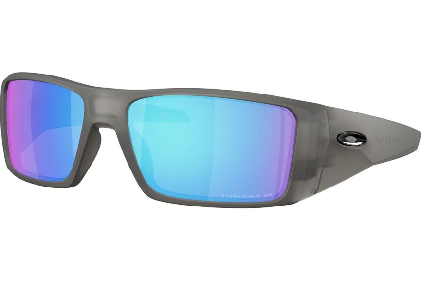 Okulary przeciwsłoneczne Oakley Heliostat OO9231 923124 Polarized Prostokątne Szare