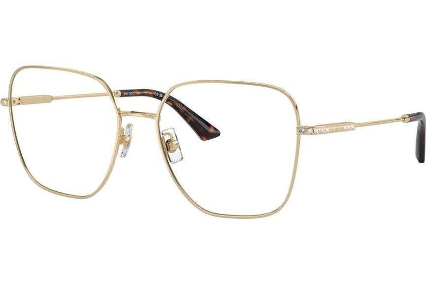 Okulary korekcyjne Jimmy Choo JC2001B 3006 Kwadratowe Złote