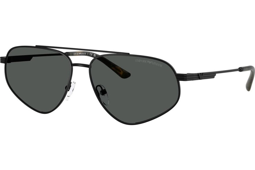 Okulary przeciwsłoneczne Emporio Armani EA2156 300187 Pilotki (Aviator) Czarne