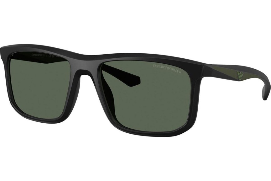 Okulary przeciwsłoneczne Emporio Armani EA4234U 500171 Kwadratowe Czarne