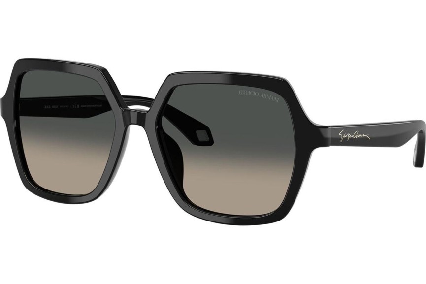 Okulary przeciwsłoneczne Giorgio Armani AR8193U 500119 Kwadratowe Czarne