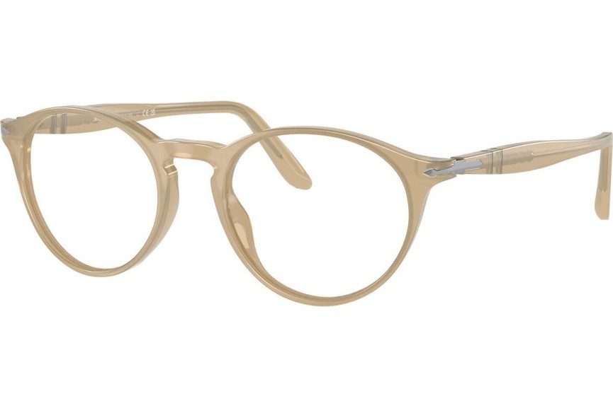 Okulary korekcyjne Persol PO3092V 1169 Okrągłe Beżowe