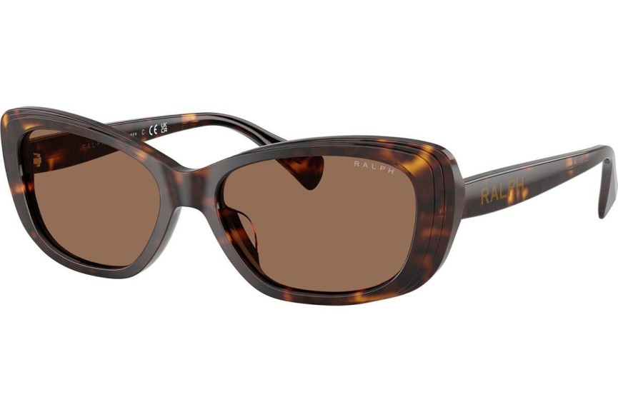 Okulary przeciwsłoneczne Ralph by Ralph Lauren RA5322U 500313 Kocie oczy Havana