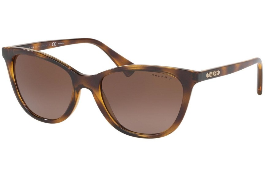 Okulary przeciwsłoneczne Ralph by Ralph Lauren RA5259 5003T5 Polarized Kocie oczy Havana