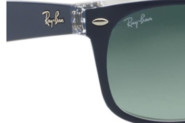 Okulary przeciwsłoneczne Ray-Ban New Wayfarer Color Mix RB2132 605371 Kwadratowe Niebieskie