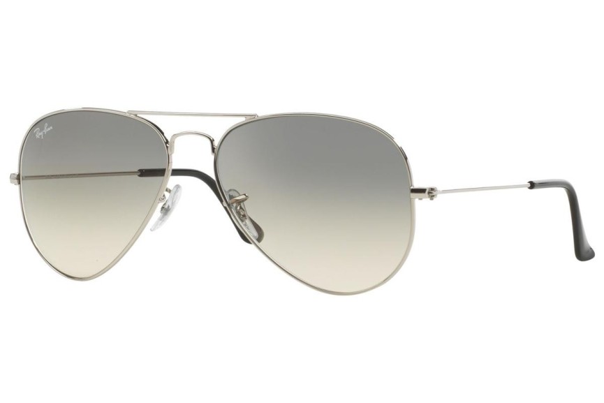 Okulary przeciwsłoneczne Ray-Ban Aviator Gradient RB3025 003/32 Pilotki (Aviator) Srebrne