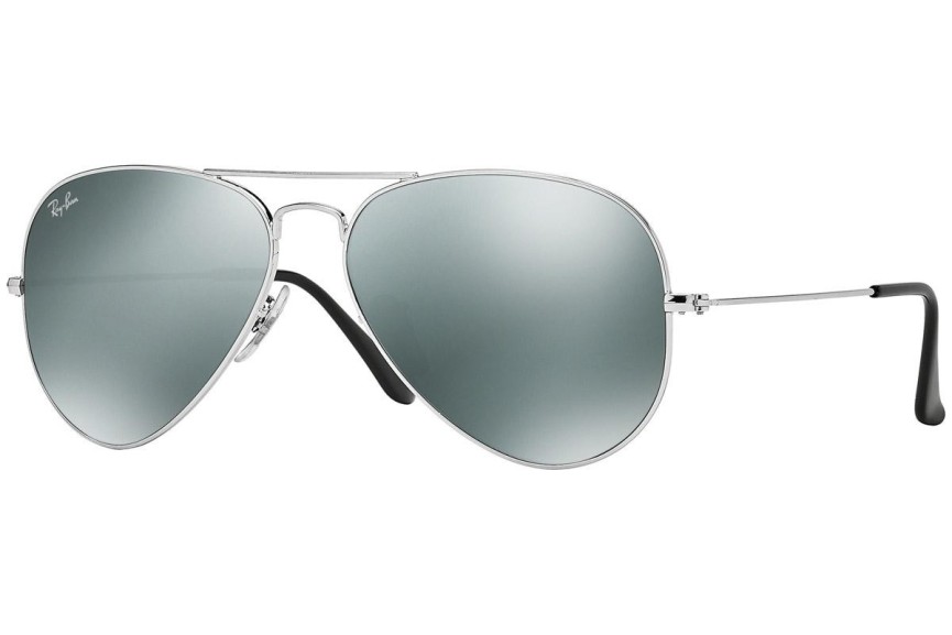 Okulary przeciwsłoneczne Ray-Ban Aviator Mirror RB3025 W3277 Pilotki (Aviator) Srebrne