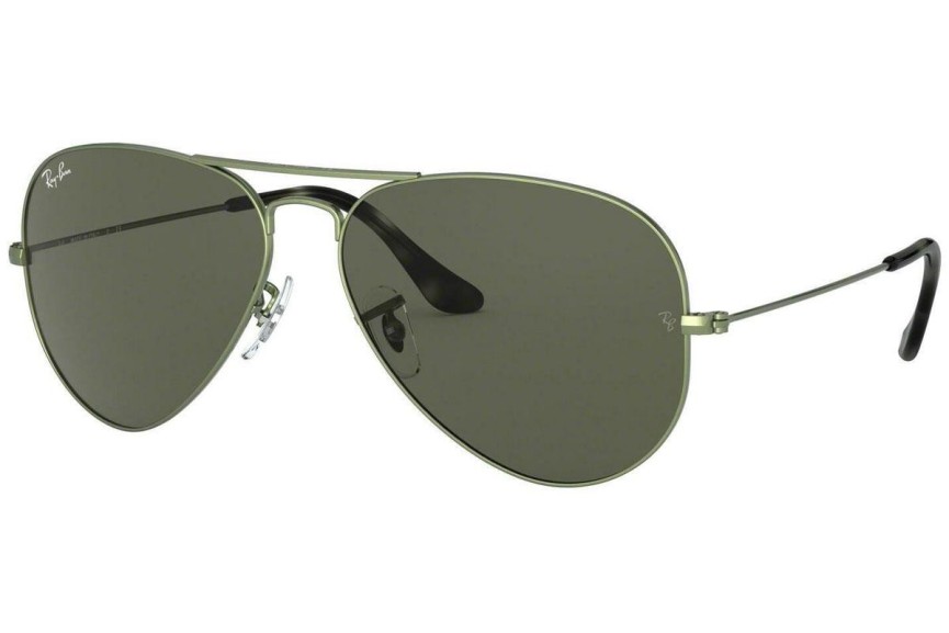 Okulary przeciwsłoneczne Ray-Ban Aviator RB3025 919131 Pilotki (Aviator) Zielone