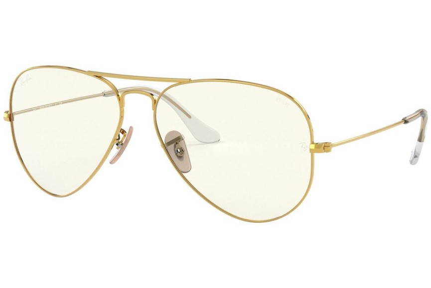 Okulary przeciwsłoneczne Ray-Ban Aviator Everglasses RB3025 001/5F Pilotki (Aviator) Złote