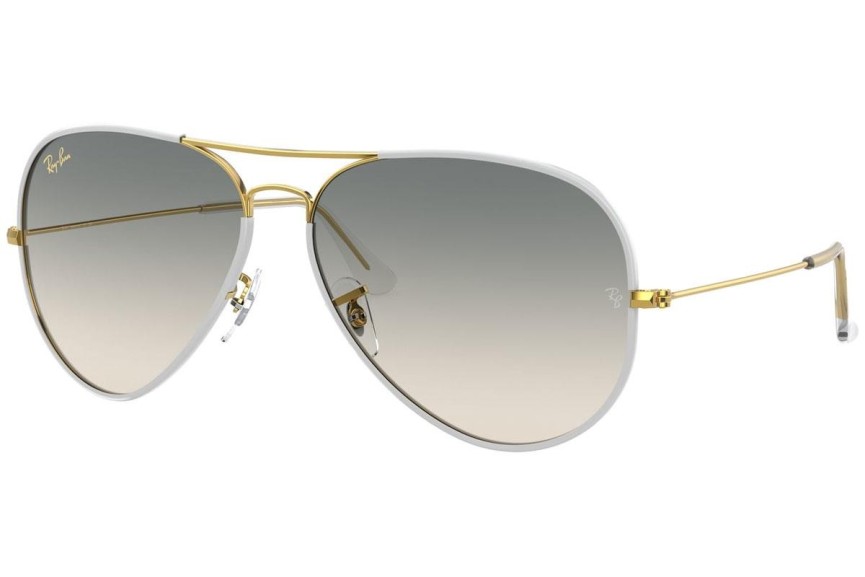 Okulary przeciwsłoneczne Ray-Ban Aviator Full Color RB3025JM 919632 Pilotki (Aviator) Złote