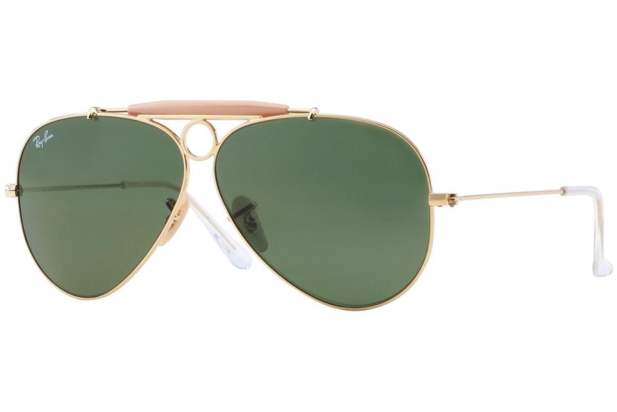 Okulary przeciwsłoneczne Ray-Ban Shooter Havana Collection RB3138 001 Pilotki (Aviator) Złote