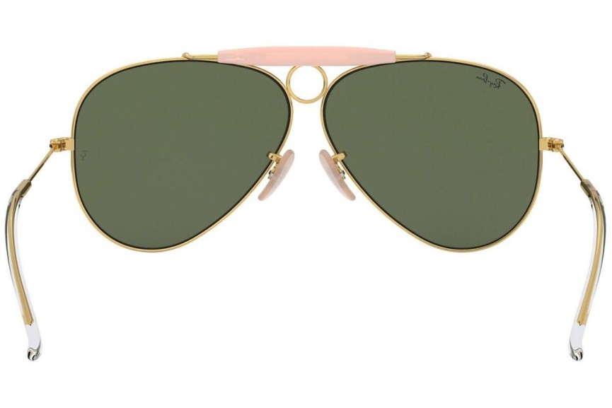 Okulary przeciwsłoneczne Ray-Ban Shooter Havana Collection RB3138 001 Pilotki (Aviator) Złote